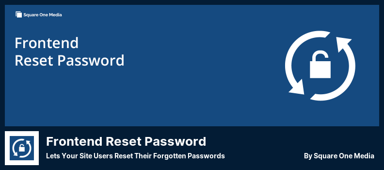 Frontend Reset Password Plugin - Lets Your Site Users Reset Their Forgotten Passwords