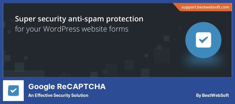 reCaptcha by BestWebSoft Plugin - An Effective Security Solution