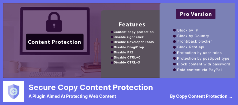 Secure Copy Content Protection Plugin - A Plugin Aimed At Protecting Web Content