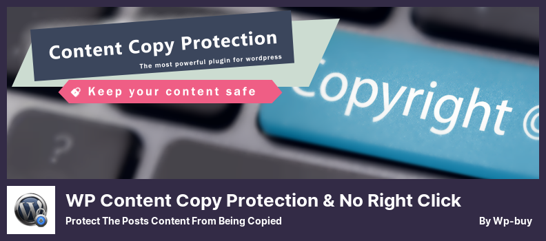 WP Content Copy Protection & No Right Click Plugin - Protect The Posts Content From Being Copied