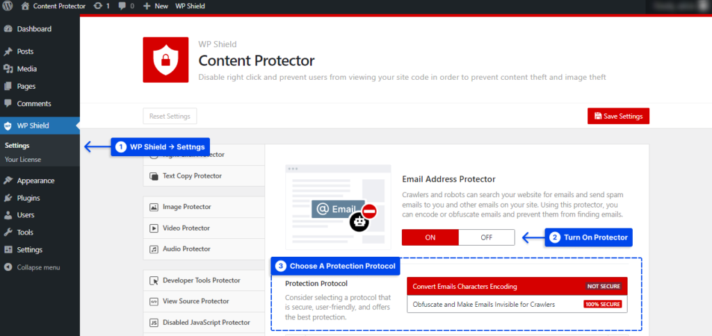 1 Email Address Protector