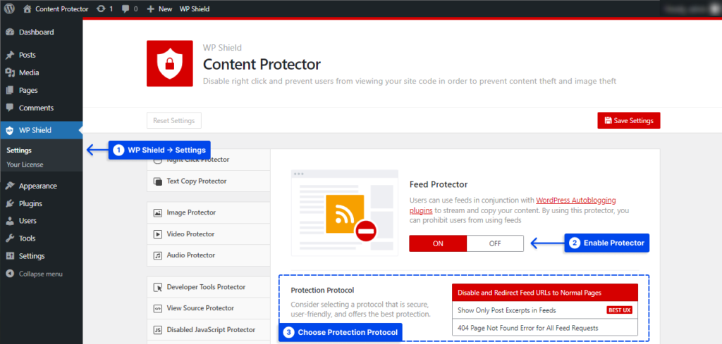 1 How to protect WordPress feed
