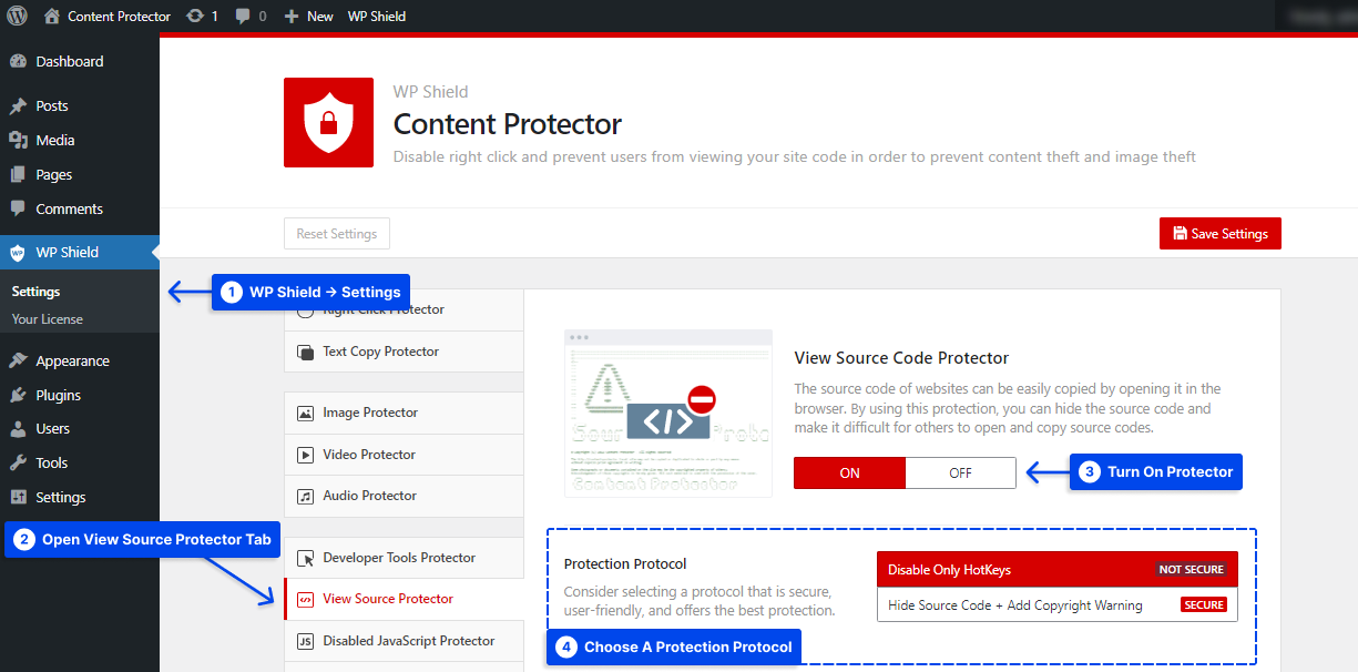 setting-up-view-source-protector-wp-shield