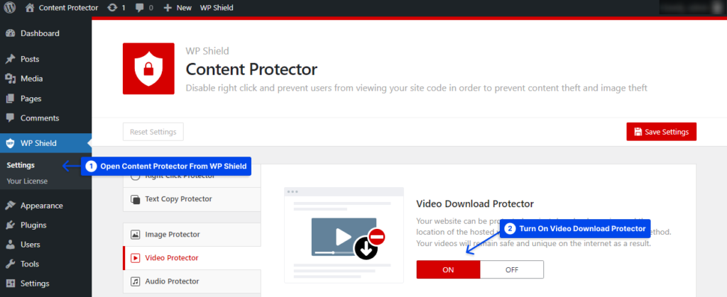 1 protect videos from getting downloaded