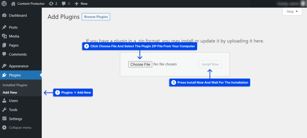 2 where to install the plugin