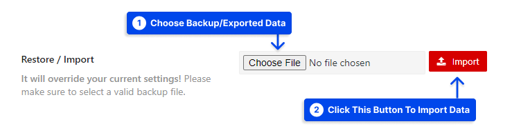 3 How to import the downloaded Content protectors setting