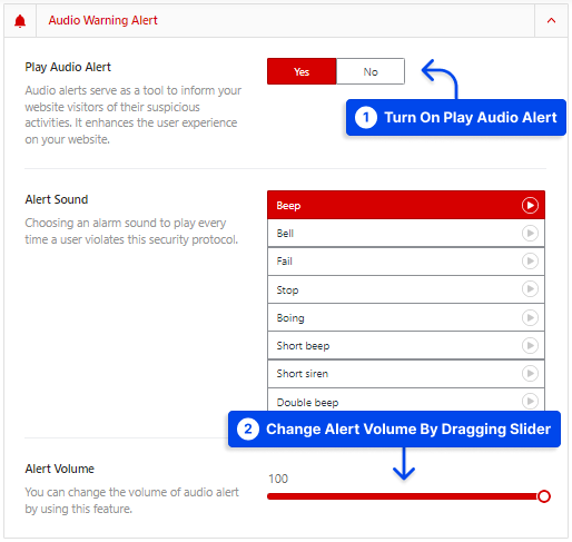 3 How to turn up and down the alert message volume