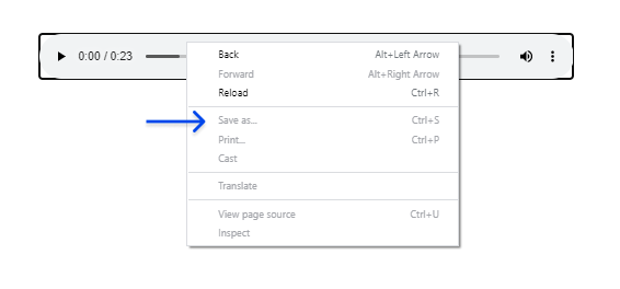 3 audio player right click menu limiter