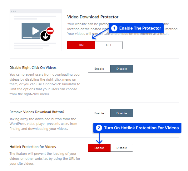 4 Hotlink Protection for Videos