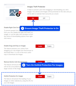 Setting Up Images Download Protector - WP Shield