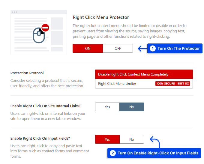 6 enable right click on input fields